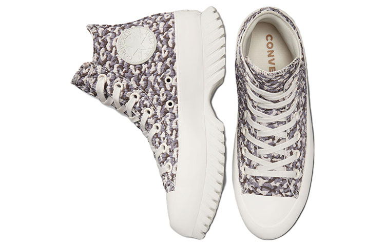 Shop 컨버스 척 테일러 올스타 러그드 2.0 자카드 하이 '샌드 듄' A00877C