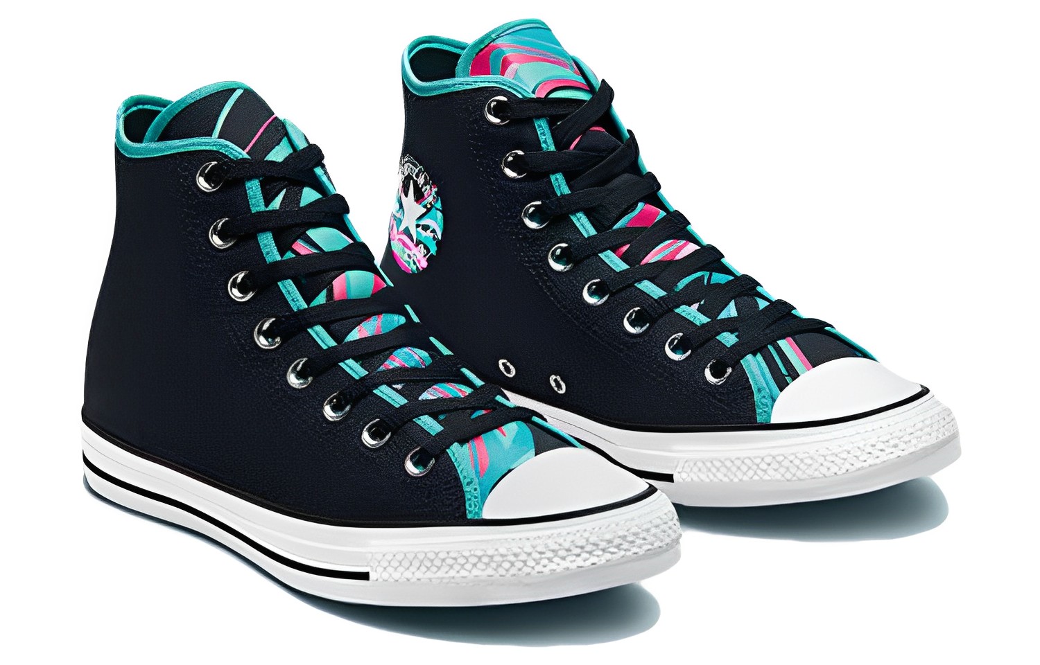 Converse Chuck Taylor All Star Marbled 'Black Teal Green' 圖 4