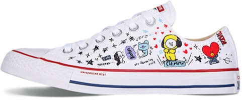匡威Chuck Taylor All Star Ox BT21白色 163893C Buy 匡威Chuck Taylor All Star Ox BT21白色 163893C