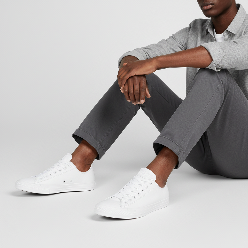 Order Converse Chuck Taylor All Star Ox Kulit 'Putih' 136823C