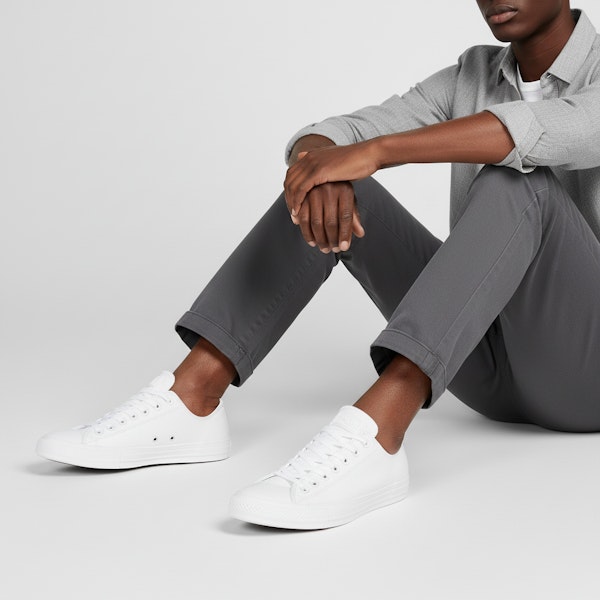 Converse Chuck Taylor All Star Ox Kulit 'Putih' 136823C Order Converse Chuck Taylor All Star Ox Kulit 'Putih' 136823C