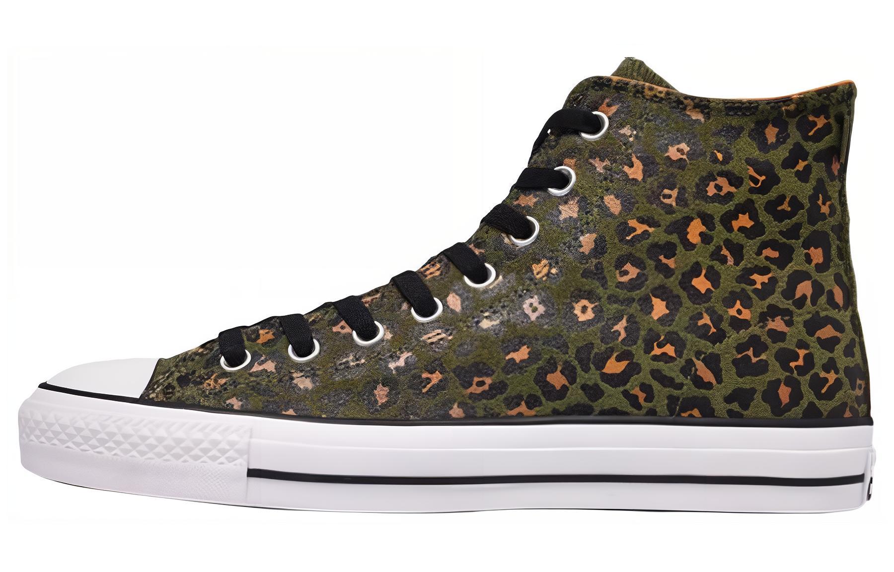 Buy 컨버스 척 테일러 올스타 프로 하이 '레오파드 올리브' 163250C