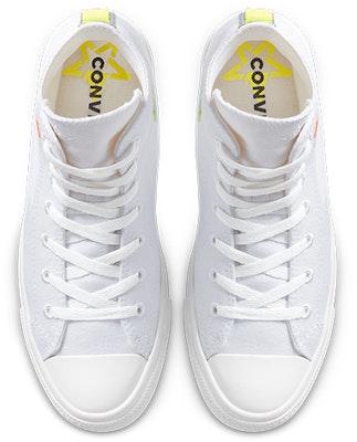 コンバース チャックテイラー オールスター リニュー ハイ 'ホワイト レモン ベノム' 168594C Shop コンバース チャックテイラー オールスター リニュー ハイ 'ホワイト レモン ベノム' 168594C