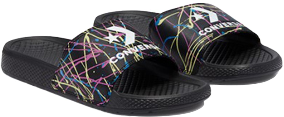 Converse Chuck Taylor All Star Slide Pintura Salpicada 'Negro Rosa' 170820C Lookbook Converse Chuck Taylor All Star Slide Pintura Salpicada 'Negro Rosa' 170820C