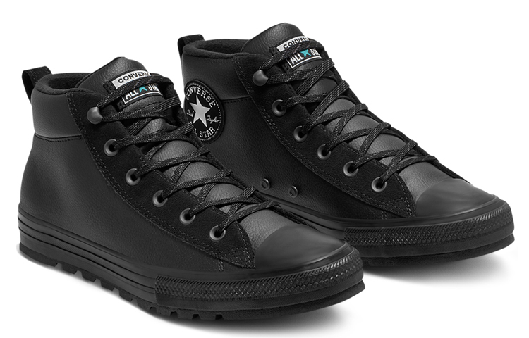 Lookbook Converse Chuck Taylor All Star Street Mid 'Hitam' 166071C