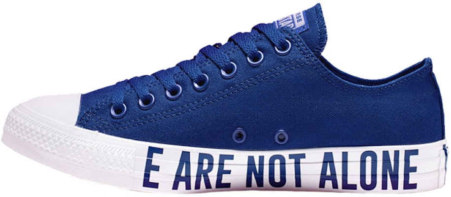 Converse Chuck Taylor All Star Low Top 'Blue White' 'Kita Tidak Sendirian' 165383F Buy Converse Chuck Taylor All Star Low Top 'Blue White' 'Kita Tidak Sendirian' 165383F