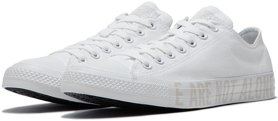 Buy Converse Chuck Taylor All Star White We Are Not Alone Low Top 165384C Novelship