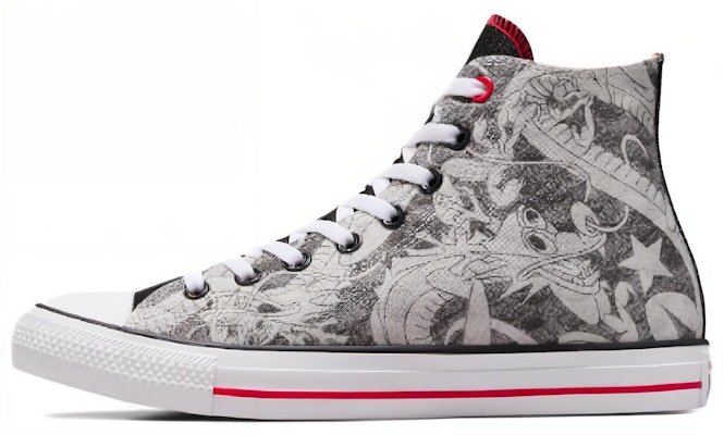 匡威Chuck Taylor全明星龙年高帮'龙图案黑白色' A08702C Buy 匡威Chuck Taylor全明星龙年高帮'龙图案黑白色' A08702C