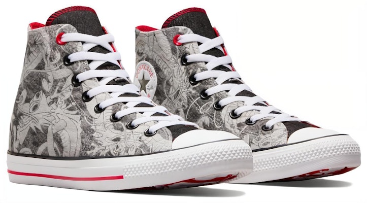 匡威Chuck Taylor全明星龙年高帮'龙图案黑白色' A08702C Order 匡威Chuck Taylor全明星龙年高帮'龙图案黑白色' A08702C