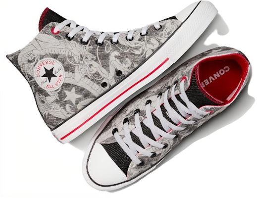 匡威Chuck Taylor全明星龙年高帮'龙图案黑白色' A08702C Lookbook 匡威Chuck Taylor全明星龙年高帮'龙图案黑白色' A08702C