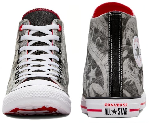 匡威Chuck Taylor全明星龙年高帮'龙图案黑白色' A08702C Shop 匡威Chuck Taylor全明星龙年高帮'龙图案黑白色' A08702C