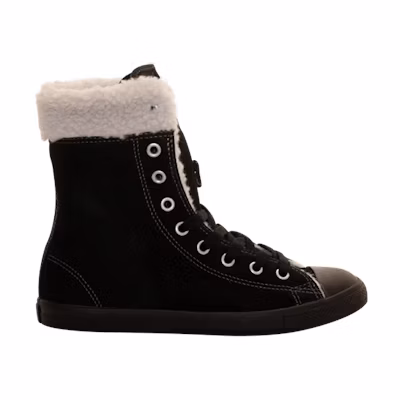 Converse Chuck Taylor Dainty Shearling Extra Hi 'Mono Black'