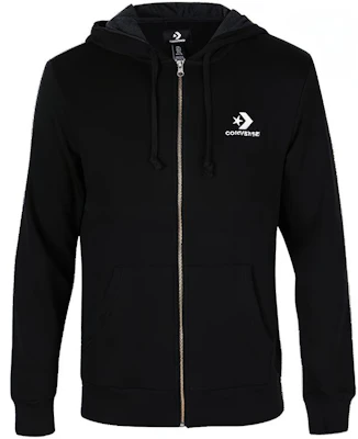 Converse Classic Logo Hoodie Jacket Black 10008925-A01 Buy Converse Classic Logo Hoodie Jacket Black 10008925-A01