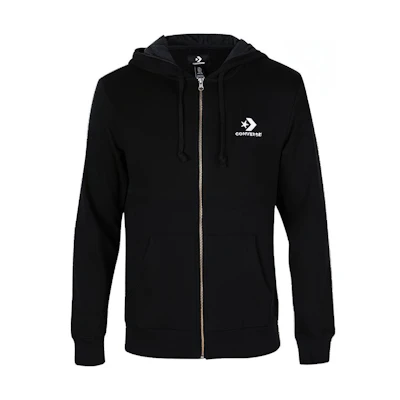 Converse Classic Logo Hoodie Jacket Black 10008925-A01