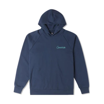 Converse Classic Logo Hoodie Men’s Pullover - Indigo 10024580-A02