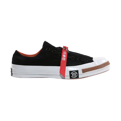 Converse CLOT Undefeated Chuck 1970s Ox 'Black Blank'