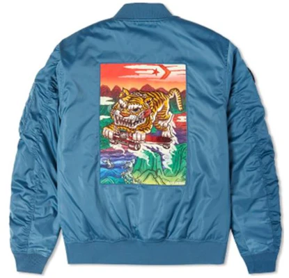 Converse Jaket Bomber Pria CNY Tiger Print Logo Patch Loose Zip Biru 10024146-A01 Buy Converse Jaket Bomber Pria CNY Tiger Print Logo Patch Loose Zip Biru 10024146-A01