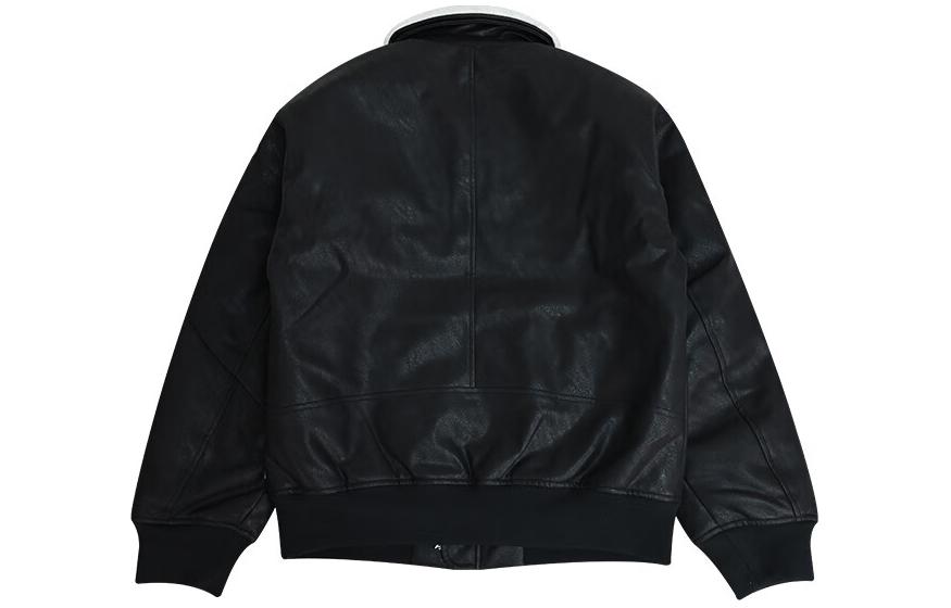 Lookbook 컨버스 용의 해 FW23 유니섹스 블랙 플라이트 자켓 탈부착 퍼 칼라 10026806-A02