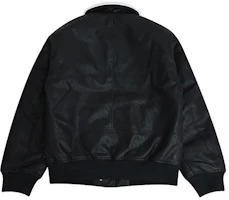 Lookbook Converse CNY Year of the Dragon FW23 Unisex Black Flight Jacket with Detachable Fur Collar 10026806-A02