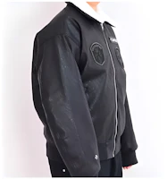 Purchase Converse CNY Year of the Dragon FW23 Unisex Black Flight Jacket with Detachable Fur Collar 10026806-A02