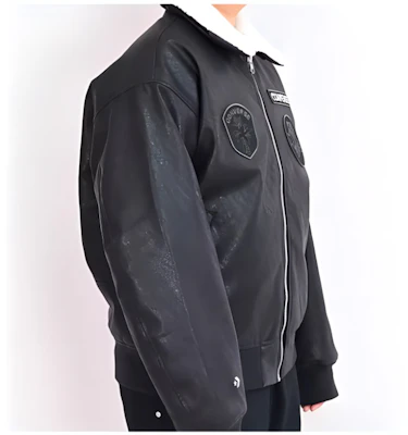 컨버스 용의 해 FW23 유니섹스 블랙 플라이트 자켓 탈부착 퍼 칼라 10026806-A02 Purchase 컨버스 용의 해 FW23 유니섹스 블랙 플라이트 자켓 탈부착 퍼 칼라 10026806-A02