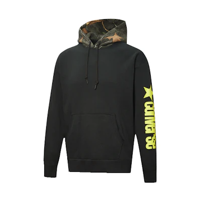 Converse Color-Block Graphic Hoodie Black 10019969-A03