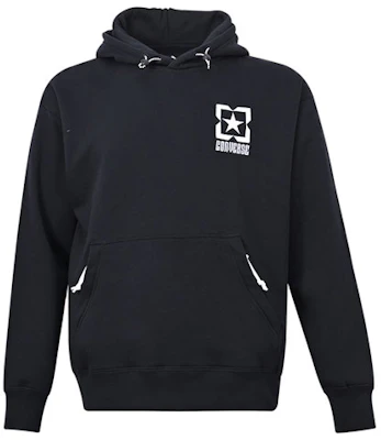 Converse Color-Block Logo Fleece Hoodie Black Pullover 10021090-A04 Buy Converse Color-Block Logo Fleece Hoodie Black Pullover 10021090-A04