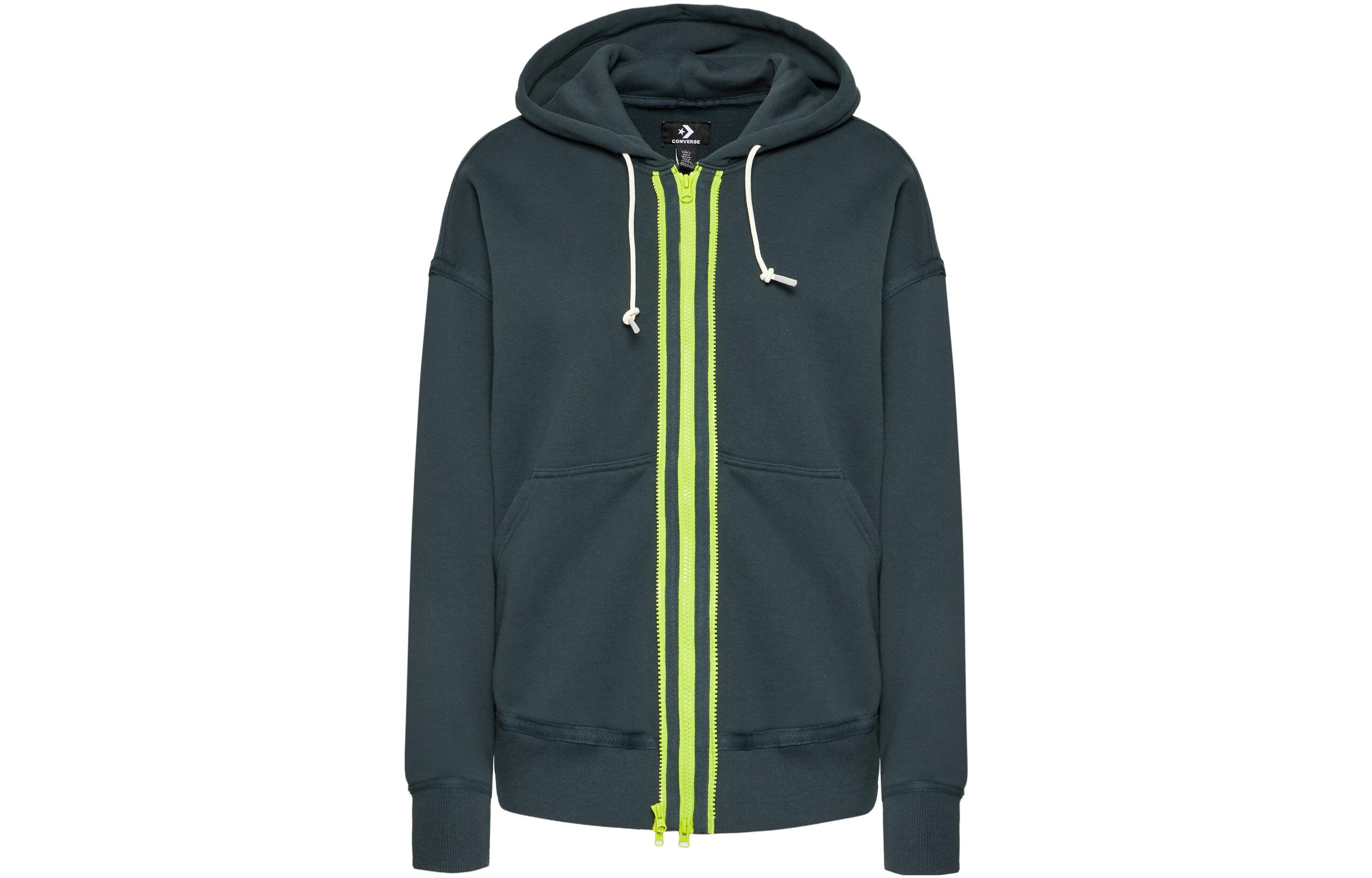 Converse Colorblock Double-Zip Hoodie Green Unisex 10022002-A14