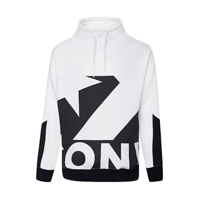 Converse Colorblock Logo Pullover Sweatshirt White 10019472-A01