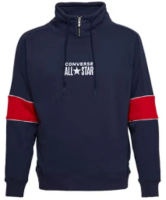 Converse 拼色連帽上衣 Logo 印花休閒衫 深藍色 10018299-A01 Buy Converse 拼色連帽上衣 Logo 印花休閒衫 深藍色 10018299-A01