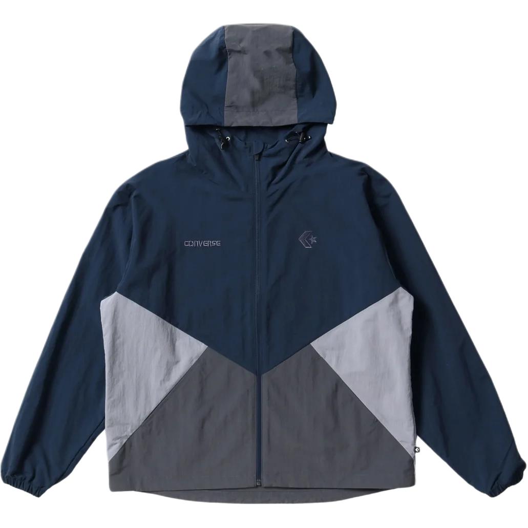 Converse Colorblock Woven Zip Hoodie Jacket Navy Multicolor 4589871702-986