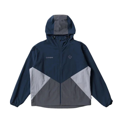 Converse Colorblock Woven Zip Hoodie Jacket Navy Multicolor 4589871702-986
