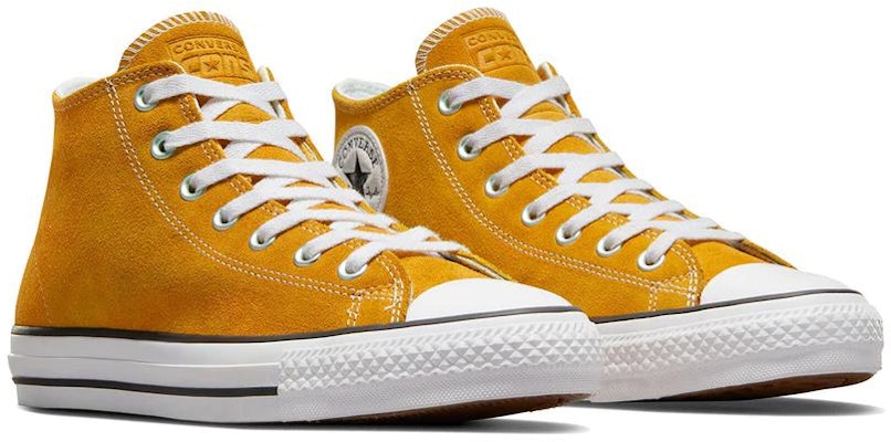 匡威 CONS Chuck Taylor All Star Pro 中帮麂皮 '向日葵金' A04602C Lookbook 匡威 CONS Chuck Taylor All Star Pro 中帮麂皮 '向日葵金' A04602C