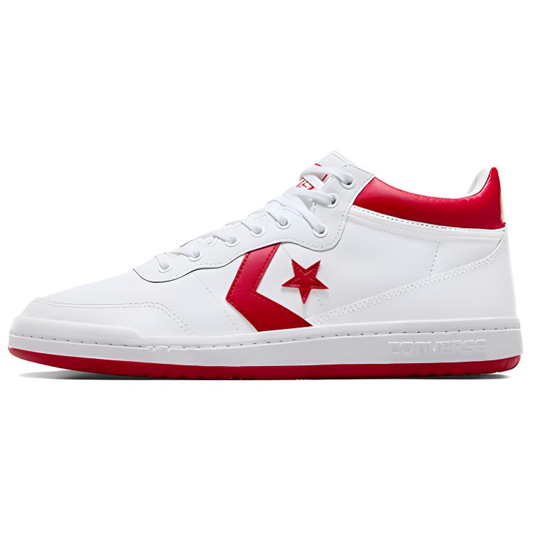 Converse Cons Fastbreak Pro Mid Skate Shoes White Red Lightweight Durable A10200C