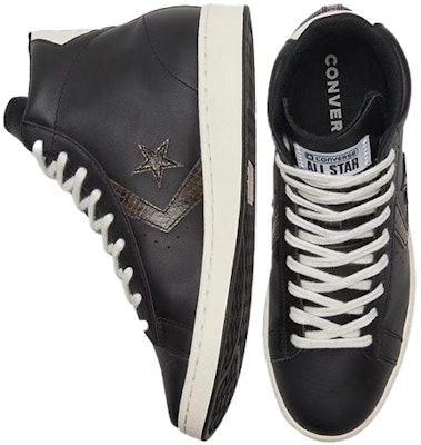 Converse Snake Print Pro Leather 'Black Creamwhite' 170496C Purchase Converse Snake Print Pro Leather 'Black Creamwhite' 170496C