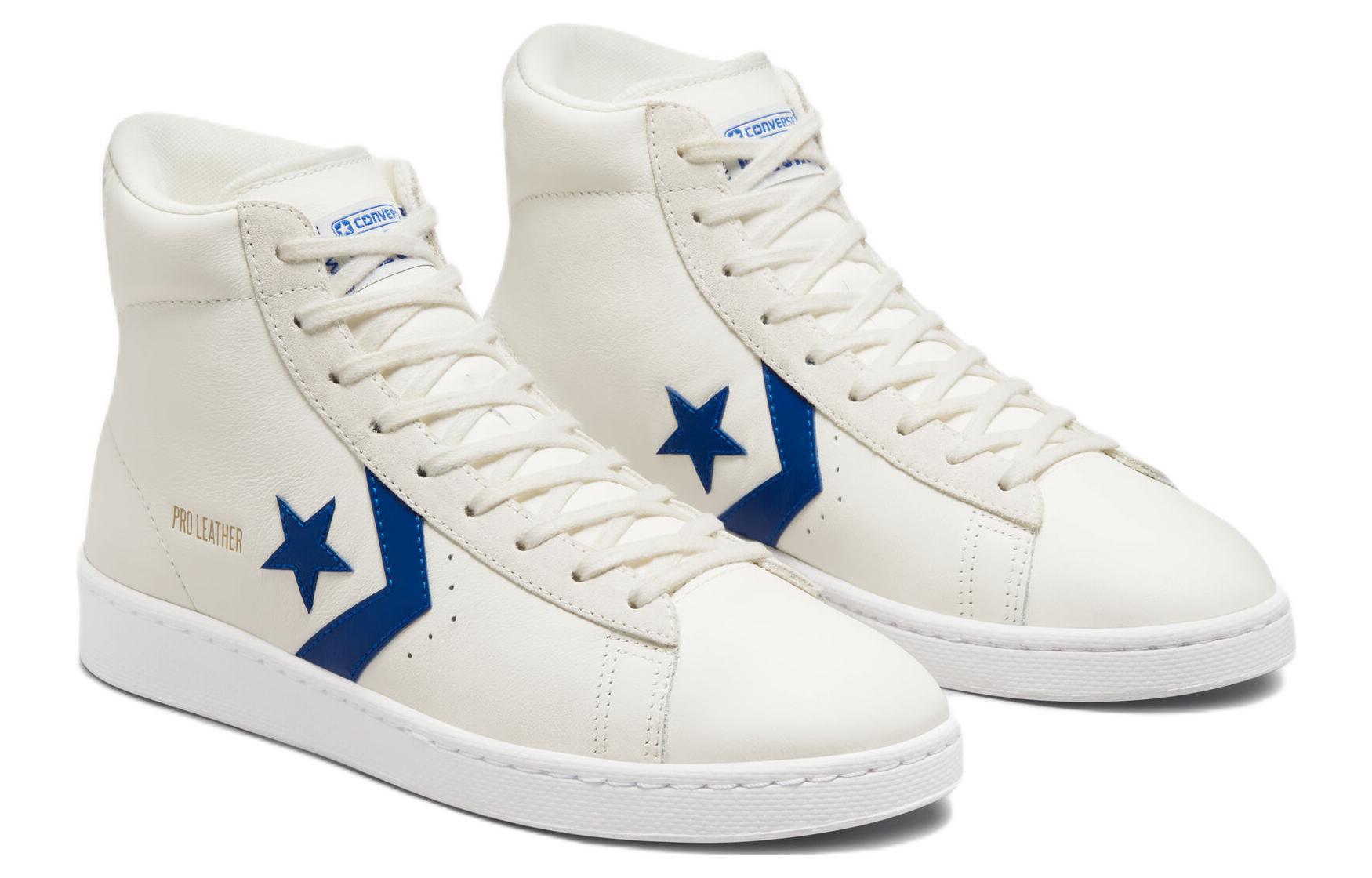 Lookbook Converse Cons Pro Leather 防滑耐磨 高筒 滑板鞋 男女通款 白藍色