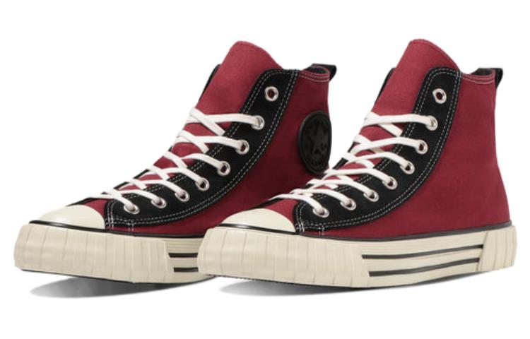 Lookbook 匡威全明星美製系列羅紋高筒"紅色/黑色" 31310970