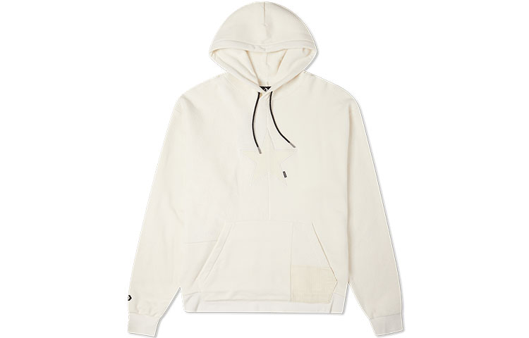 Converse Corduroy Patchwork Fleece Pullover Hoodie White () 10023517-A01