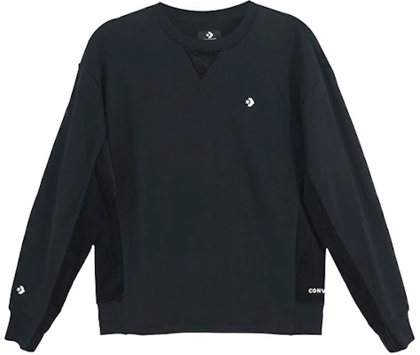 Converse 燈芯絨拼接連帽衫 黑色 10023518-A02 Buy Converse 燈芯絨拼接連帽衫 黑色 10023518-A02