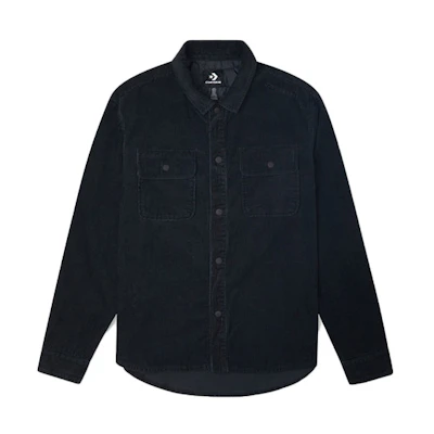 Converse Corduroy Workwear Retro Shirt Jacket in Ink Black 10019954-A12