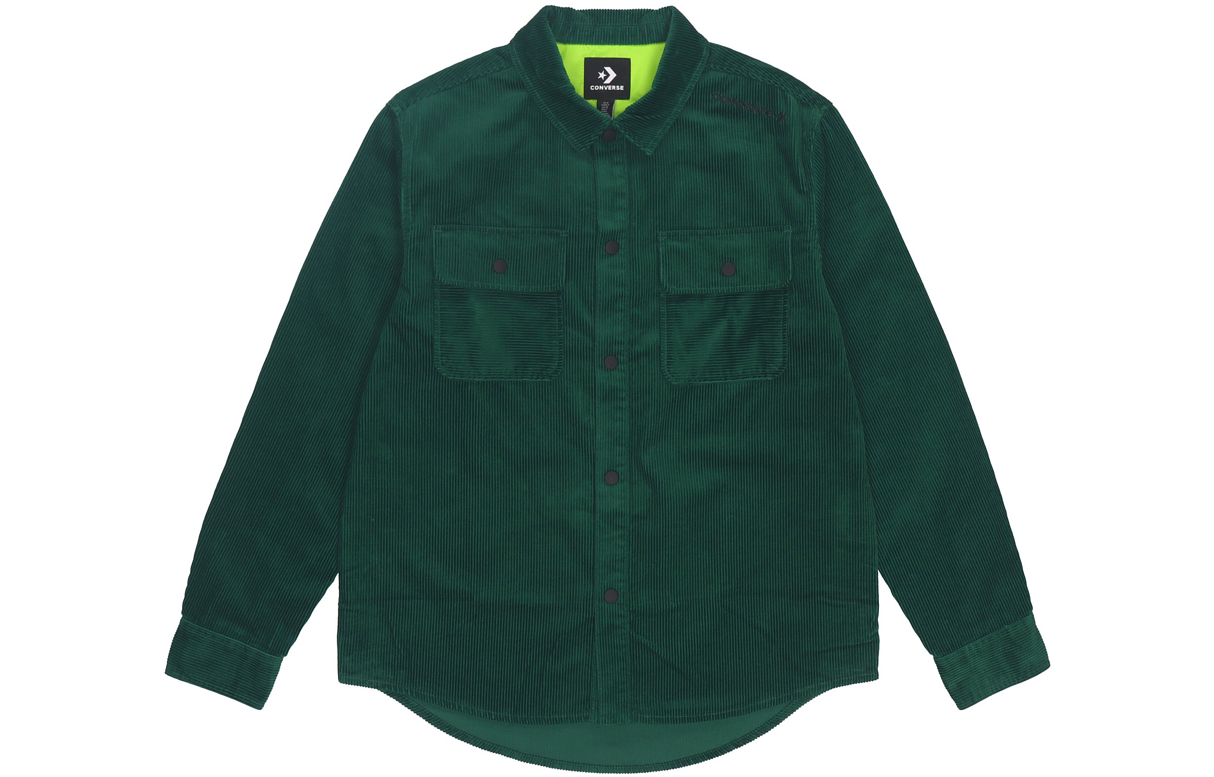 Converse Corduroy Workwear Shirt Jacket Dark Clover Green 10019954-A03