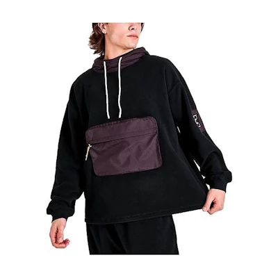 Converse Counter Climate Pullover Hoodie Black Solid Color 10024018-001