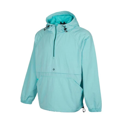 Converse Court-Ready Logo Print Zip Hoodie Jacket Blue Mens 10021962-A03