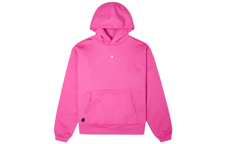Converse Court Ready Fleece Hoodie Pink Purple Unisex Pullover 10020972-A07
