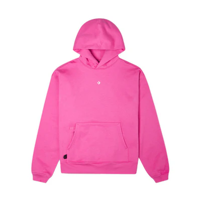 Converse Court Ready Fleece Hoodie Pink Purple Unisex Pullover 10020972-A07