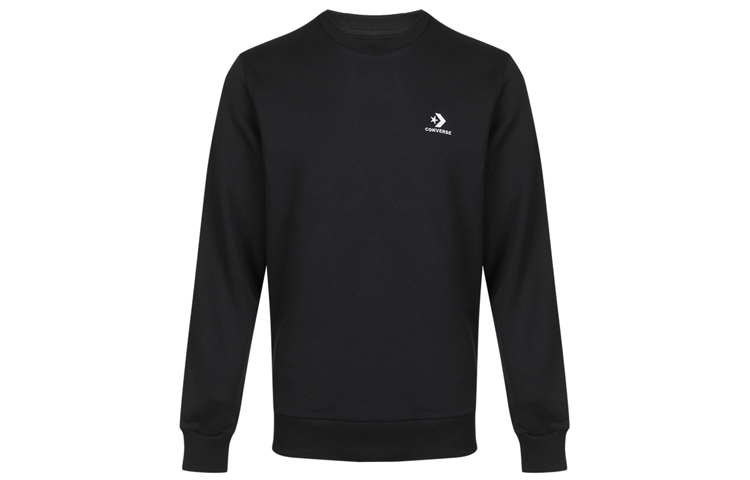 Converse Crewneck Pullover Casual Sweatshirt Black 10019924-A01