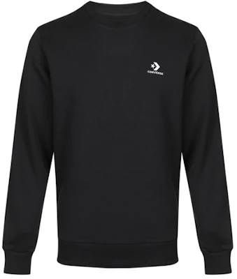 Converse Crewneck Pullover Casual Sweatshirt Black 10019924-A01 Buy Converse Crewneck Pullover Casual Sweatshirt Black 10019924-A01