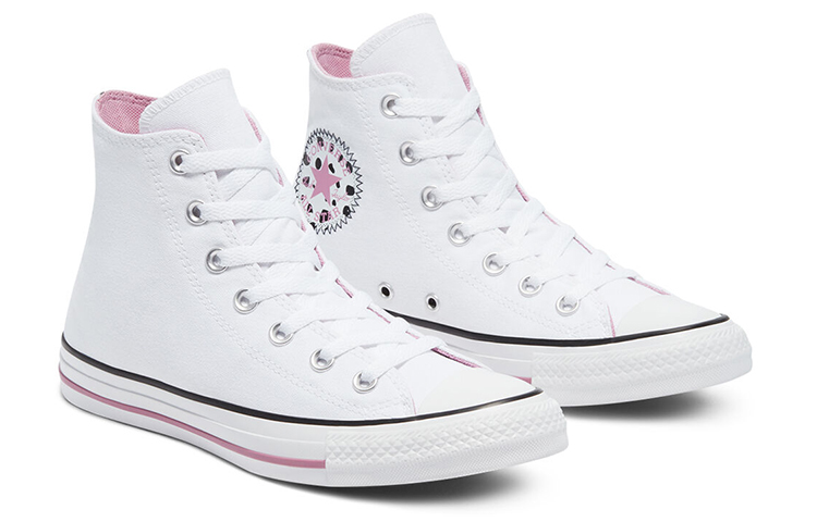 Lookbook Converse Ctas Hi Rosa/Bianco 169015C