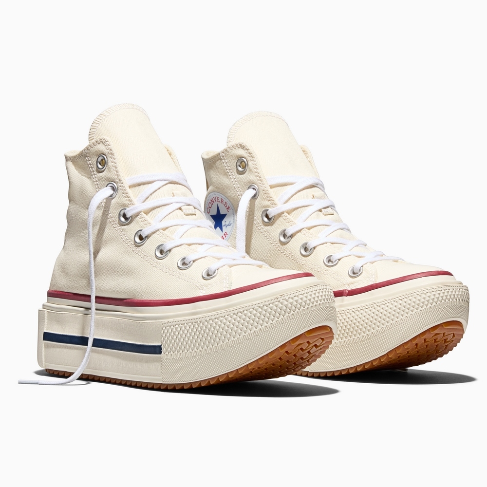 Converse CTAS Lift Double Stack Hi Egret/Egret Casual Shoes A16719C