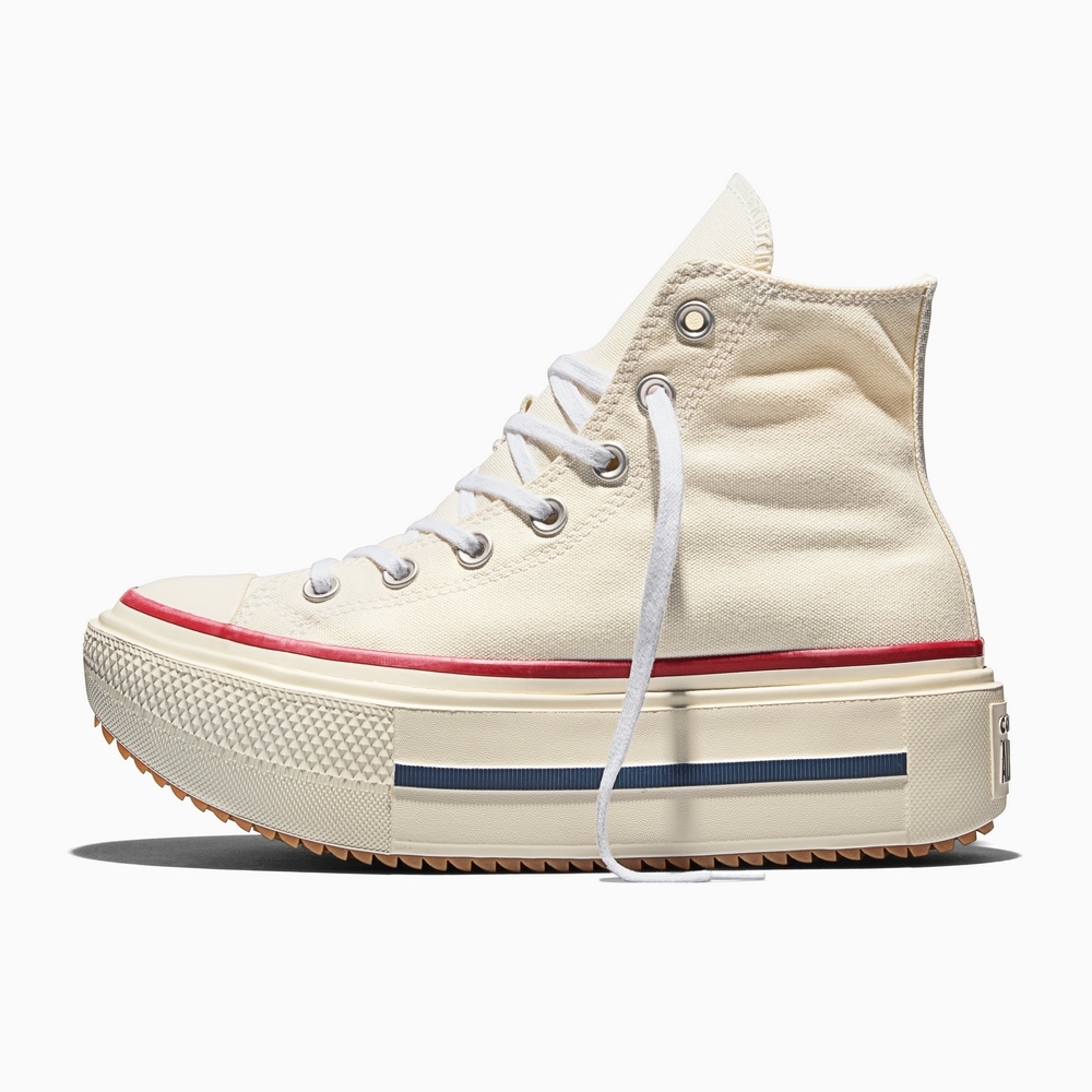 Shop Converse CTAS Lift Double Stack Hi Egret/Egret Casual Shoes A16719C